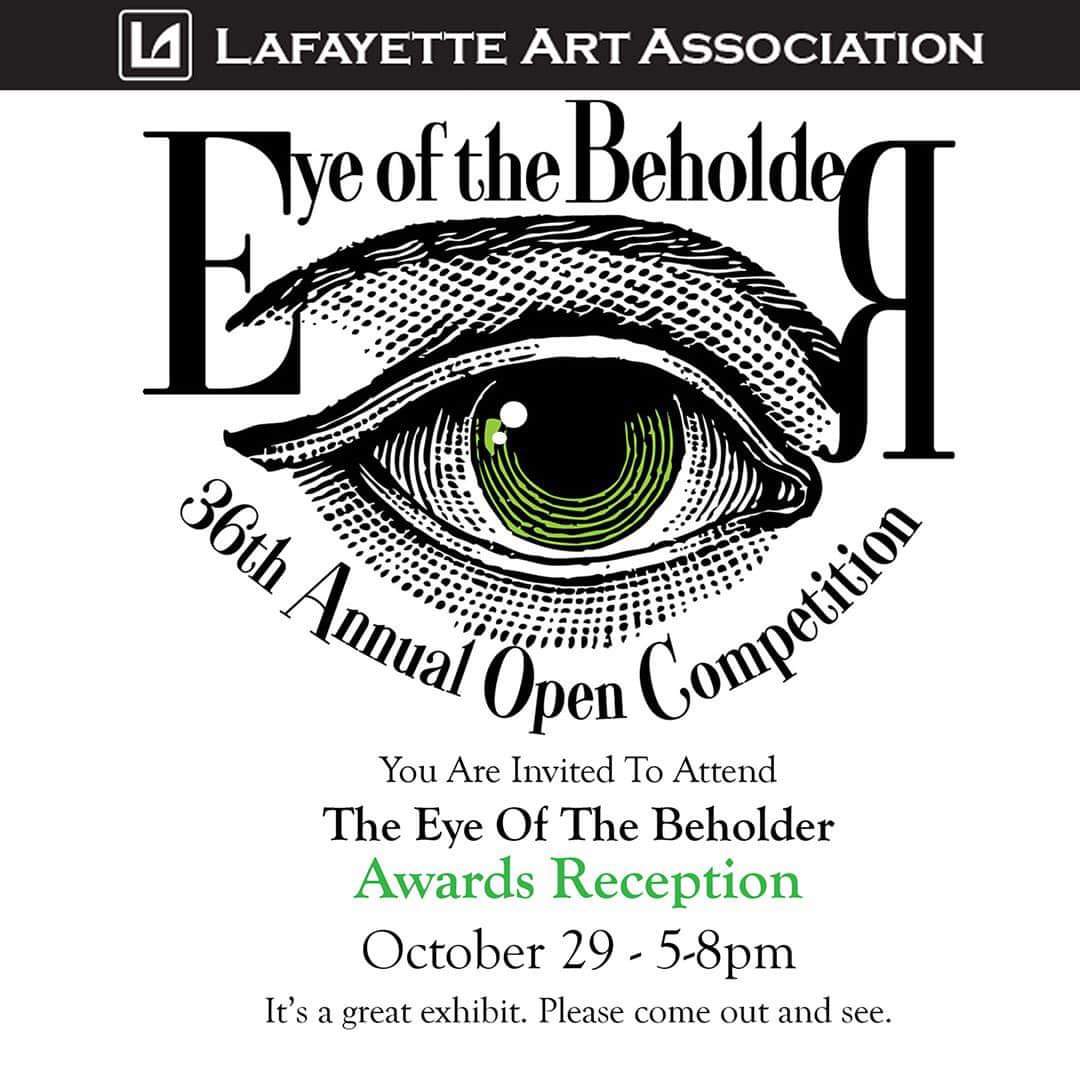lexrthomas artist exhibition invitation for eye of the beholder group art show